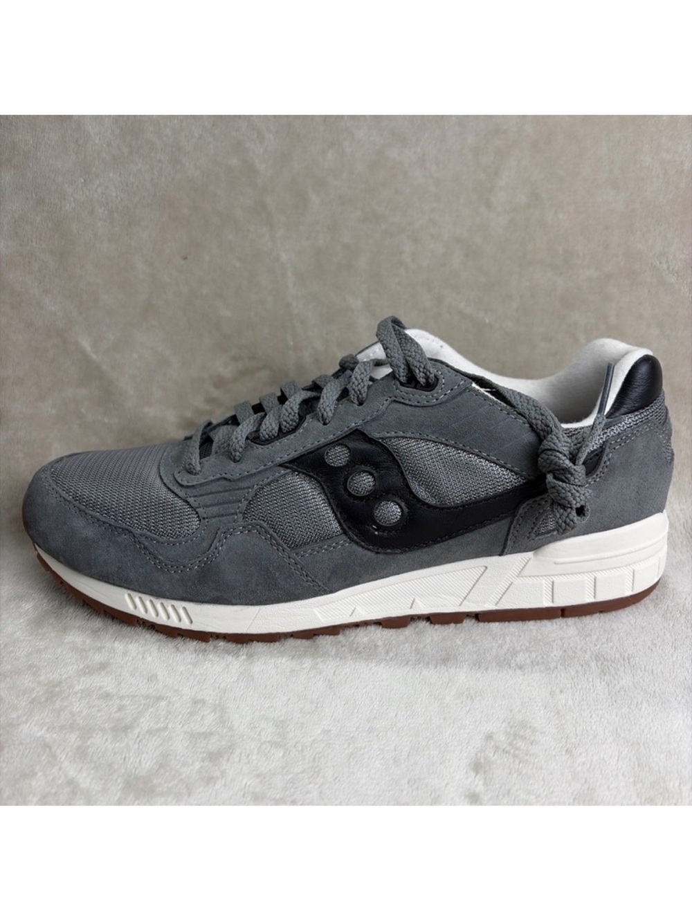 Saucony Shadow 5000 Gray/Black Size 10.5 Sneakers Retro-Style Walking S70665-71